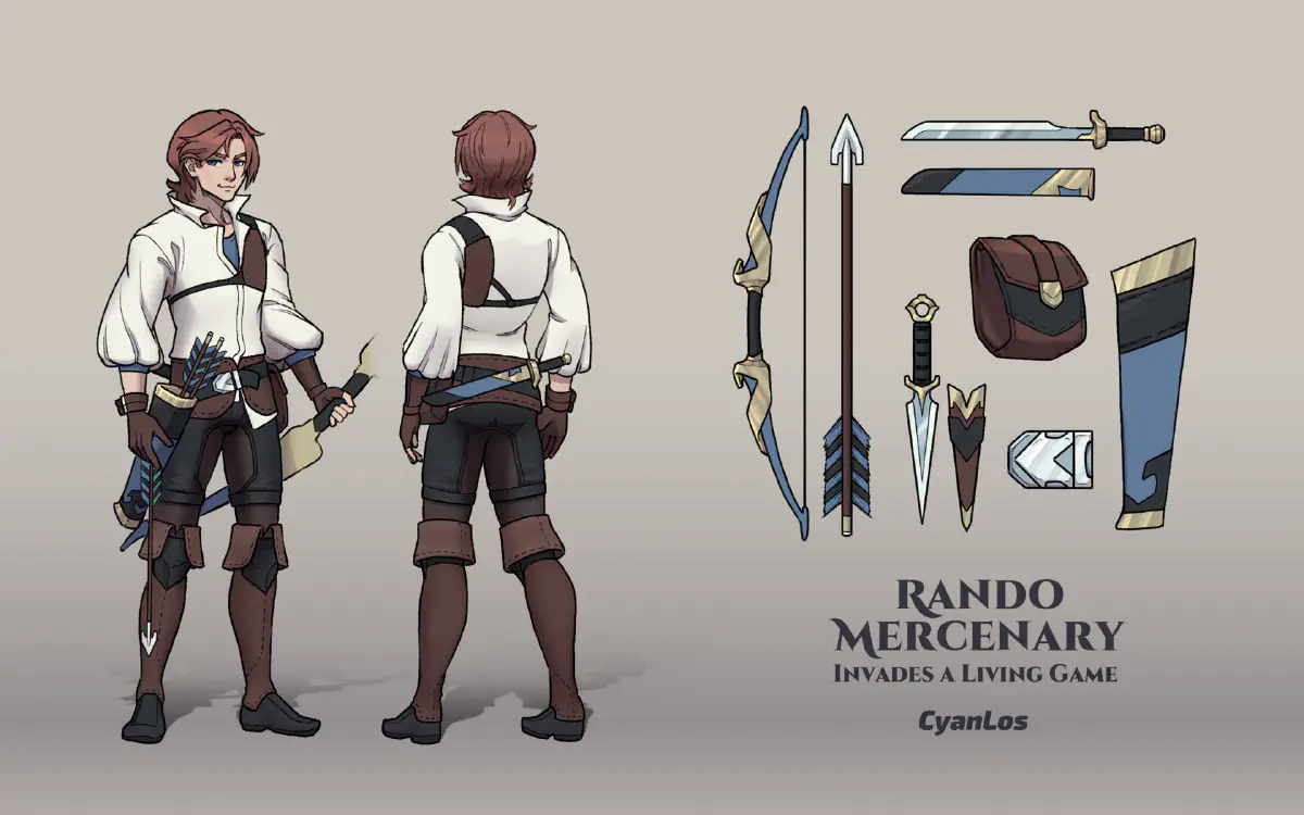 Rando Mercenary - Cover & Character Design