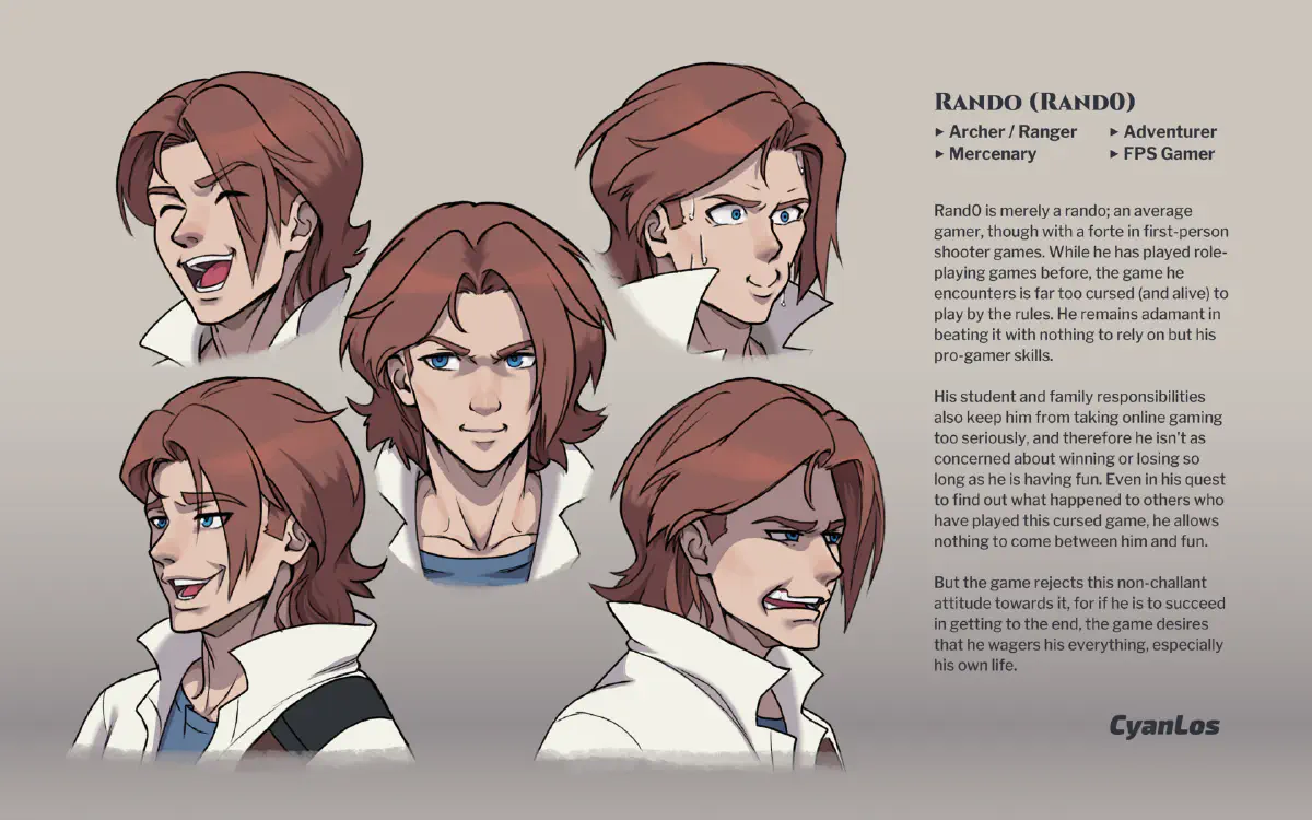 Rando Mercenary - Cover & Character Design